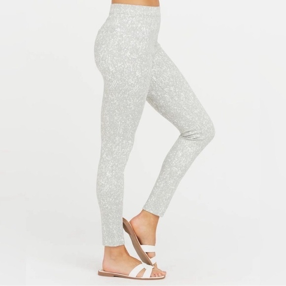 Spanx Ankle Jean-ish Legging Speckled Grey Size XL Women - Picture 2 of 13